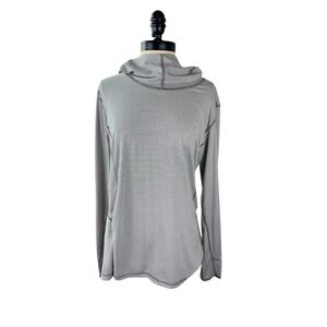 Danskin Gray Striped Hoodie